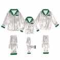 thumbnail image 5 of Family Christmas Pajamas Matching Sets Christmas Pjs Long Sleeve Button down Sleepwaear Holiday Top and Pajamas Pants Christmas Family Pajamas Set, 5 of 6