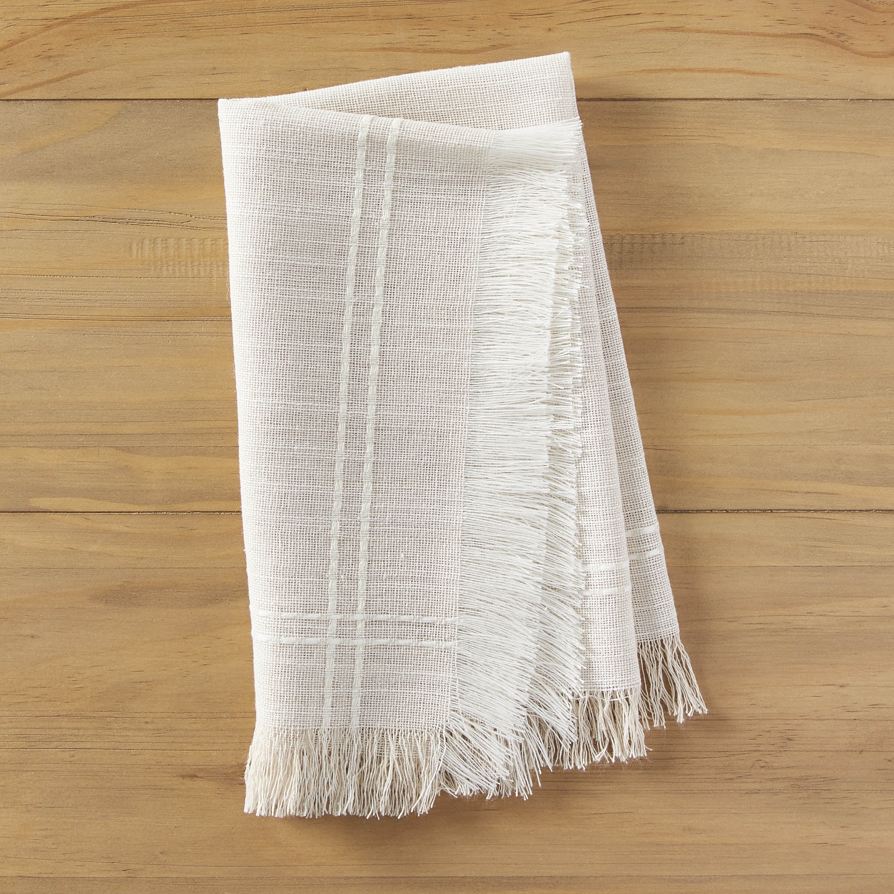 Better Homes & Gardens Beige Fringe 4 Pack Napkin - 20"x20"