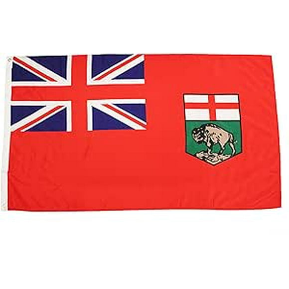MANITOBA CANADIAN PROVINCIAL LARGE 3 X 5 FEET FLAG WITH 2 GROMMETS CANADA PROVINCE