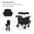 thumbnail image 3 of Stroller Wagon for 4 Kids, Wanan Foldable 4 Seater Stroller Wagon, 3 of 10