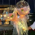 thumbnail image 4 of Transparent Balloon Luminous Bouquet,Luminous Balloon Rose Bouquet Luminous Balloon Rose Bouquet Light Up Transparent Balloons Bouquet Solid Performance, 4 of 11