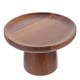 thumbnail image 1 of ColoMX Organizador de soporte para pastel de madera de Acacia, soportes redondos de madera para pastel, bandeja para servir pastel de madera rústica con Base, 1 of 7