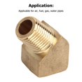 thumbnail image 4 of 2 Pcs 45o Street Elbow Fitting Solid Brass 8mm Inner Thread 45 Degree Air Fuel Gas Water Pipe Adapter Connector, 4 of 5