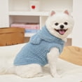 thumbnail image 6 of NovaStitch Pet Ribbed Fleece Sweaters Pullover Sweatshirt for Small Dogs Cat Puppy Warm Winter Clothes Blue 4XL, 6 of 6
