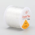 thumbnail image 2 of Round Crystal Elastic Stretch Thread for Bracelets Gemstone Jewelry Making Beading Craft White 1mm about 30.6 yards(28m)/roll, 2 of 2