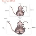 thumbnail image 5 of YongCo Coffee Drip Kettle Pour Over Coffee Pots Swan Long Neck Stainless Steel Material Thin Mouth Gooseneck Coffee Kettles, 5 of 13