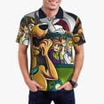 thumbnail image 2 of Lsque Scooby-Doo Pattern Golf Shirts for Men Dry Fit Print Moisture Wicking Performance Short Sleeve Polo Shirt-3X-Large, 2 of 7