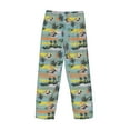 thumbnail image 3 of Vsdgher Hawaiian Style Print Mens Pajama Pants Sleep & Lounge Pants, PJ Bottoms With elastic waistb and Pockets, 3 of 5
