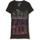 thumbnail image 1 of Camiseta gráfica Aeropostale Puff Paint Stacked Aero para mujer negro XS, 1 of 1