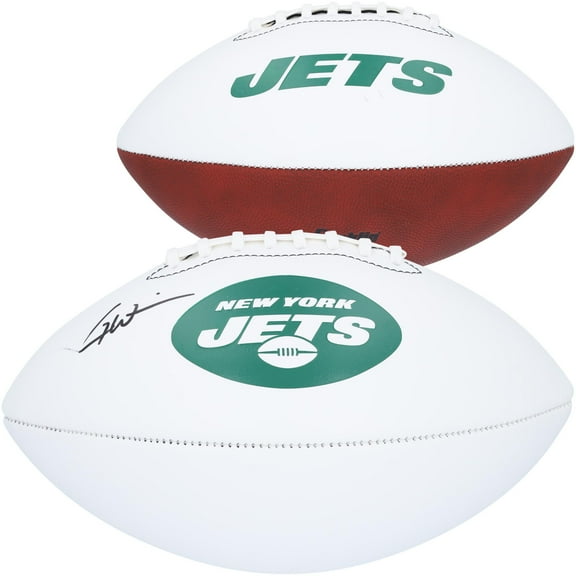 Garrett Wilson New York Jets Autographed Franklin White Panel Football - Fanatics Authentic Certified