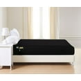 thumbnail image 1 of Mocassi 6Pack Fitted Bottom Sheets 1800 Thread Count Bottom Sheet Deep Pocket Soft Microfiber Shrinkage and Fade Resistant Easy Care 6PACK Fitted Queen, Black, 1 of 3
