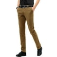 thumbnail image 5 of Matchstick Men's Cotton Slim Fit Stretch Casual Chino Pants for Work Jogger Training, 5 of 7