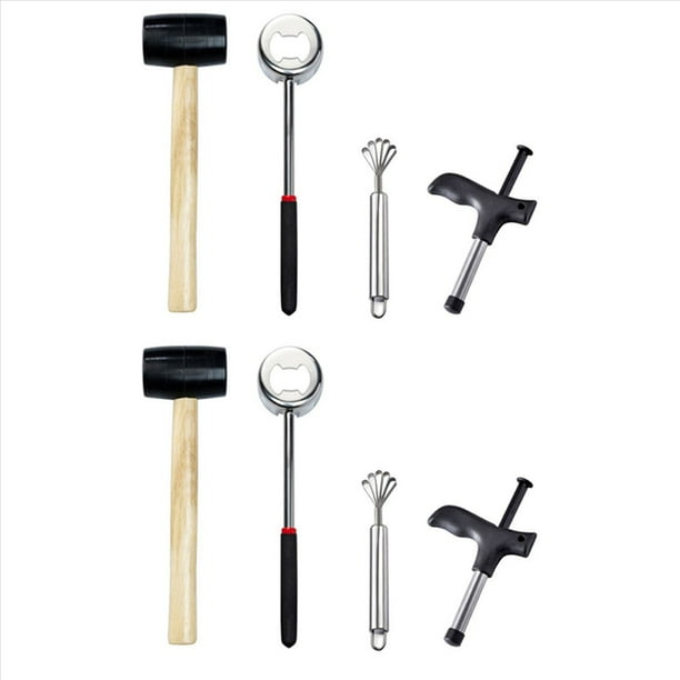 Abridor de de 8 Piezas Herramienta de Acero Inoxidable Abridor de Perforadora Herramienta para Cortar Agujeros Abridores de Frutas Herramientas Duraderas