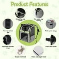 thumbnail image 2 of Pet Carrier Backpack for Cats Puppy Small Dogs Up to 17 Lbs, Folding Expandable Breathable Cat Backpack for Travel  Camping Outdoor, 2 of 7