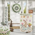 thumbnail image 6 of Slhenay Easter Welcome Garden Flag 12x18 Inch Vertical Double Sided Spring Easter Bunny Eggs Small Flags Farmhouse Outside Decoration for Yard (C), 6 of 6