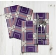 thumbnail image 6 of "S4Sassy Purple Plaid Check Cotton Napkin Printed Everyday Basic Washable Table Linen 20 x 20""(Pack of 4)", 6 of 8
