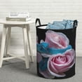 thumbnail image 5 of Cauagu Blue Lipped Pit Viper And Three Pink Roses for Laundry Basket,Collapsible Organizer Basket for Storage Bin Toy Bins Gift Baskets Bedroom Clothes Children Nursery Hamper -Small, 5 of 7