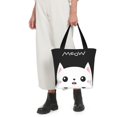 thumbnail image 5 of Kll Tote Bag For Women Cat Meow Print Shopping Grocery Reusable Bags For Office School Shopping Travel, 5 of 7