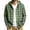 Green, variant on Mens Hooded Flannel Shirts Hoodie Shirt Lightweight Long Sleeve Casual Plaid Button Down Jackets Stylish with Pocket Black 2XL