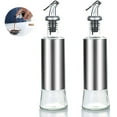 thumbnail image 2 of Automatic Opening and Closing Oil Can Kitchen Household Goods Oil Bottle with Pourer, Vinegar and Oil Dispenser, Olive Oil Bottle Container, Stainless Steel,GTICPHYJ, 2 of 8