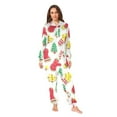 thumbnail image 7 of 1 Piece Adult Onesie Pajamas Cozy & Loose-Fit Sleepsuit Loungewear with Pockets Christmas Cookies Large, 7 of 7