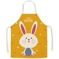 thumbnail image 2 of BotaniNest Easter Series Household Printing Linen Apron Kitchen Multi Function Apron Funny Personality Creative Apron, 2 of 6