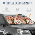 thumbnail image 4 of Fotbe Peinture Papillons et Fleurs 2 Pcs Pare-Soleil / Bloqueur de Soleil pour Pare-Brise de Voiture / Accessoires Intérieurs Pliables pour Protection Solaire-Petit, 4 of 6