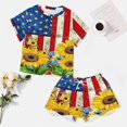 thumbnail image 4 of 4th of July 2 Pack Women’s Pajama Set Print Sleepwear And Shorts Y2k Loungewear Sets S-5XL, 4 of 7