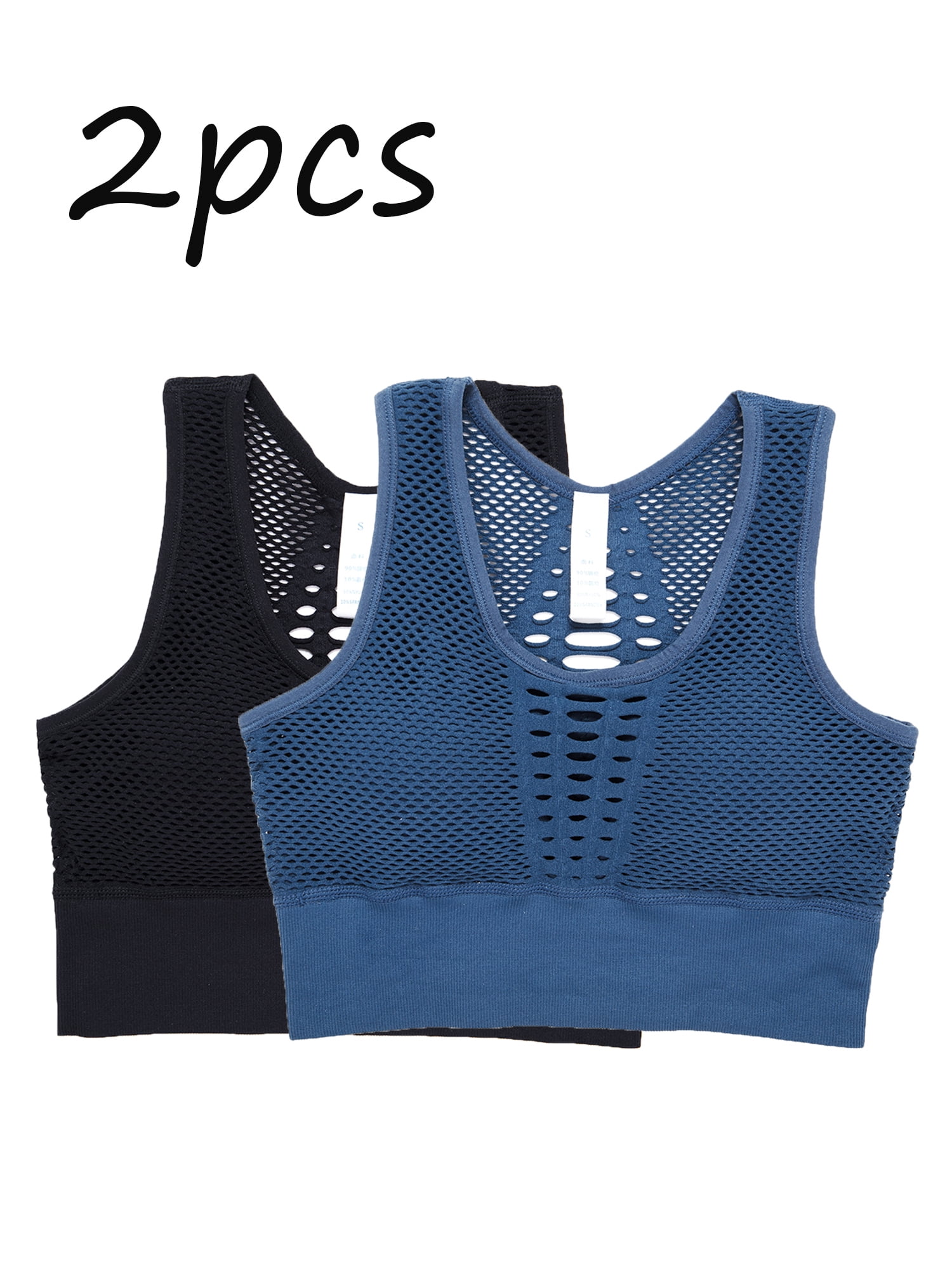 Dodoing Women's Activewear Sports Bras High Impact Seamless Fitness