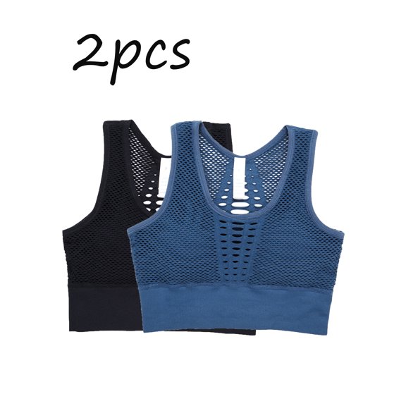 Women's 2 Pack Activewear Sports Bras High Impact Seamless Fitness Running Bra Swim Bra Sports Bra Running Bra Workout Crop Tops
