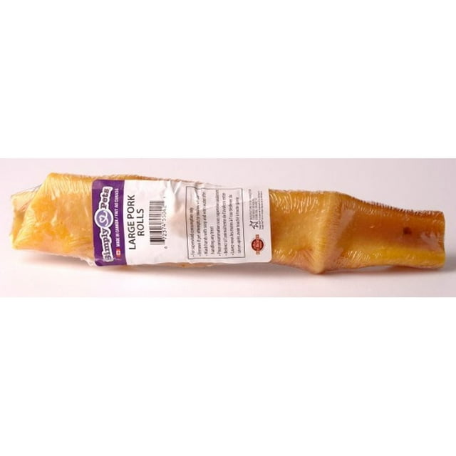 Produit du CANADA - Simply Pets Grands Rouleaux de Porc Gâteries à Mâcher pour Chiens Grands