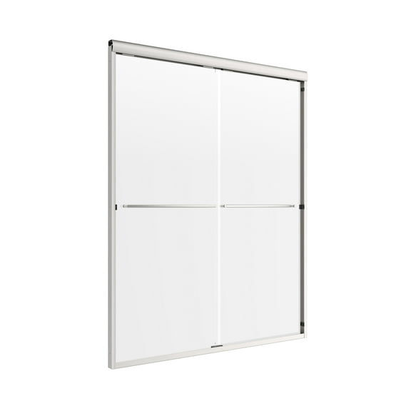 Craft   Main Cvss6072-Cl Cove 72" High X 60" Wide Sliding Frameless Shower Door - Nickel