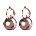 thumbnail image 2 of Hyasfey 1 Pair Drop Earrings Elegant Vintage Smooth Round Bright Luster Decorative Gift Women Ball-Shaped Pendant Hoop Earrings Jewelry for Daily Wear, 2 of 8