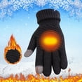 thumbnail image 1 of Women Men Warm Stretch Knitted Gloves Mittens Winter Keep Warm Knitting Golves Outdoor Riding Mittens, 1 of 4