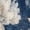 Blue Floral Print, variant on Tutolipy Linen-Like Women’s Tops, Pineapple Flower Print Casual Linen-Style Women’s Shirts for Beach Spring Holiday, Size Medium