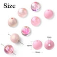 thumbnail image 2 of 100Pcs 15mm Pink Acrylic Bubblegum Round Beads for Necklace Bracelet Crafts Making, 2 of 6