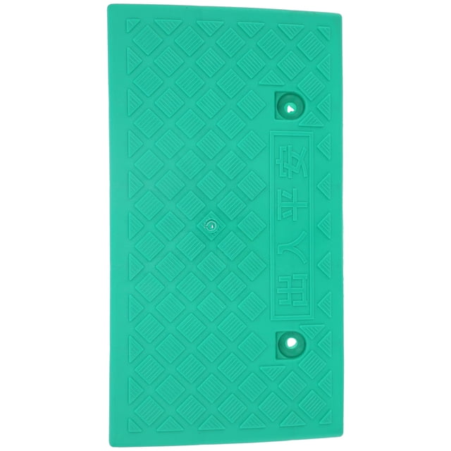 Cergrey Curb Ramp,Plastic Curb Ramp,9cm Thickness Portable Curb Ramp Plastic Threshold Ramp For Driveway Car Supplies Green