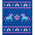 thumbnail image 4 of Old Glory Unicorn Rainbow Ugly Christmas Sweater Youth Long Sleeve T Shirt, 4 of 6