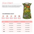 thumbnail image 3 of Fotbe Camping 1 Vestido de Dormir para Niñas de 3 a 10 Años, Mangas Cortas, Estilo Princesa, Pijama Camisón con Mangas Voladas-X-Large, 3 of 6