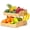 2-Tier Narture, variant on Fruit Basket for Kitchen-2 Tier Fruit Bowl For Kitchen Counter, Large Fruit Holder With 2 Banana Hangers, Idea For Fruit and Vegetable Storage, Bread Basket, Snack Organizer()