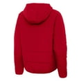 thumbnail image 3 of Women's Antigua  Scarlet Rutgers Scarlet Knights Universe Full-Zip Hooded Puffer Jacket, 3 of 3
