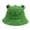 A1#-Green, variant on Women's Cute Frog Bucket Hat, Animal Face Funny Fisherman Cap Sun Hat
