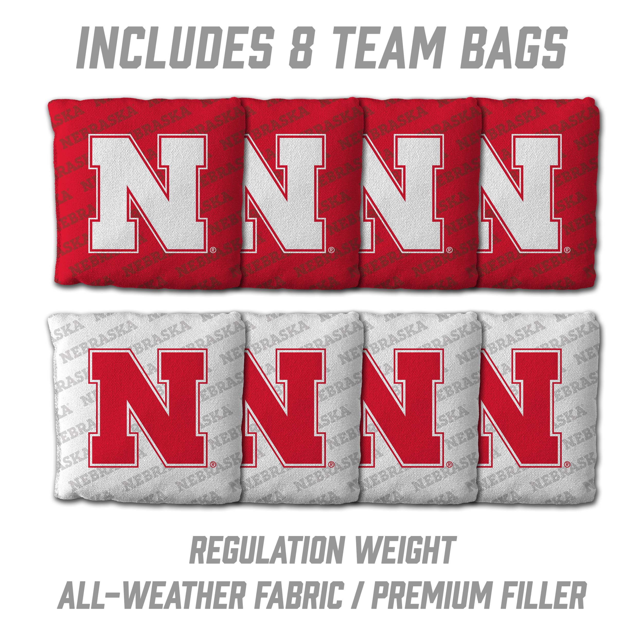 YouTheFan NCAA Nebraska Cornhuskers 2x4 Slogan Series Cornhole