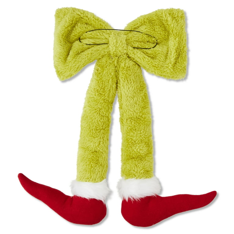 Dr. Seuss' How the Grinch Stole Christmas Hanging Green Bow Grinch Legs Door Decoration by Ruz