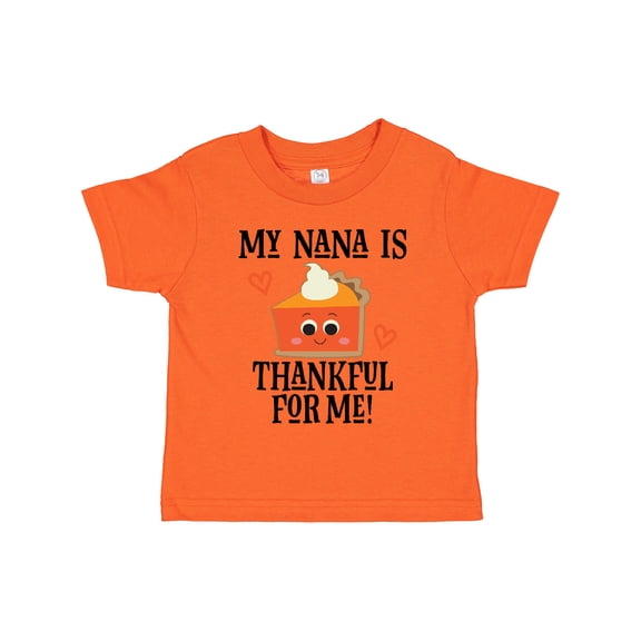 Inktastic Thanksgiving Nana Thankful for Me Boys or Girls Toddler T-Shirt