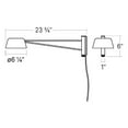 thumbnail image 5 of Sonneman 2030.25W Ray 6" Tall Led Short Wall Sconce - Satin Black / Opal White, 5 of 7