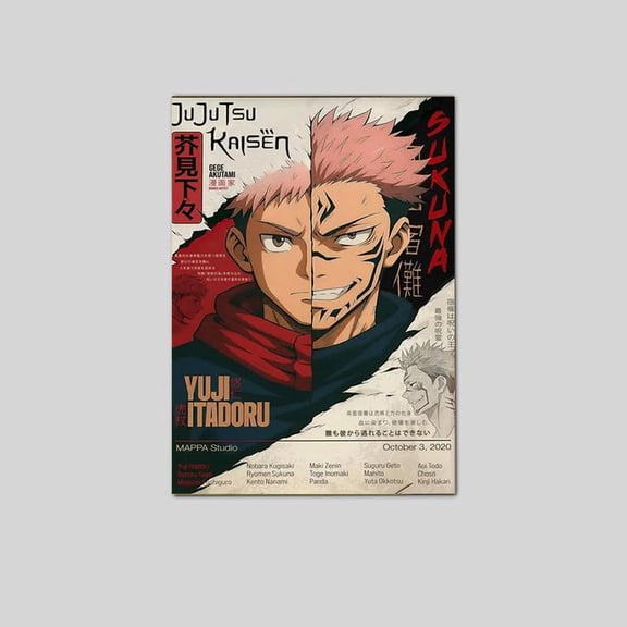 Anime Poster, Jujutsu Kaisen Poster Anime Manga Decor Poster Size 24''x36'' Goldengate