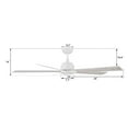 thumbnail image 7 of CARRO 60" Large ETL-certified Downrod Indoor Ceiling Fan with Remote No Light, 7 of 7