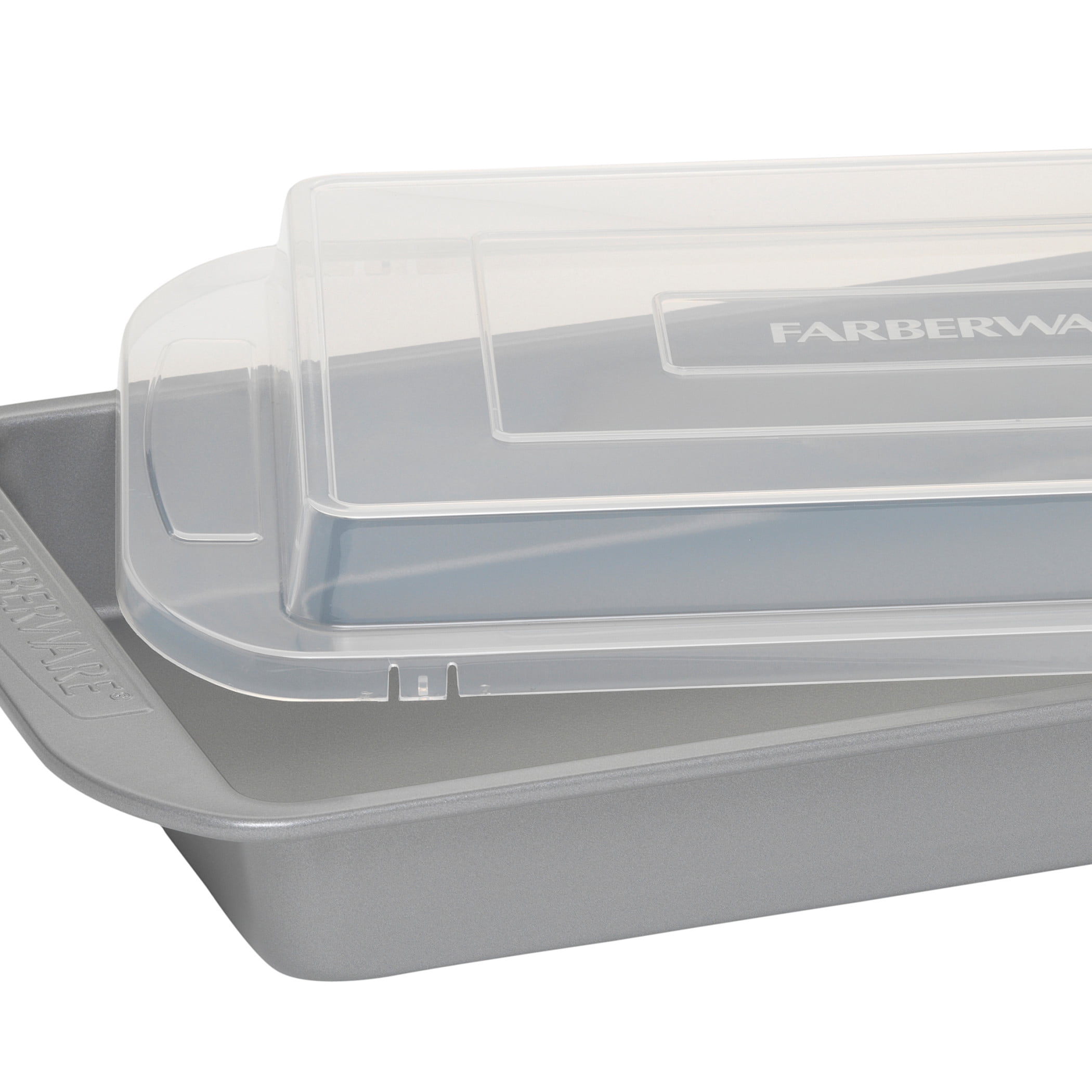 Farberware Nonstick Bakeware 12-Cup Muffin Pan and Cake Pan Set, 4-Piece, Gray