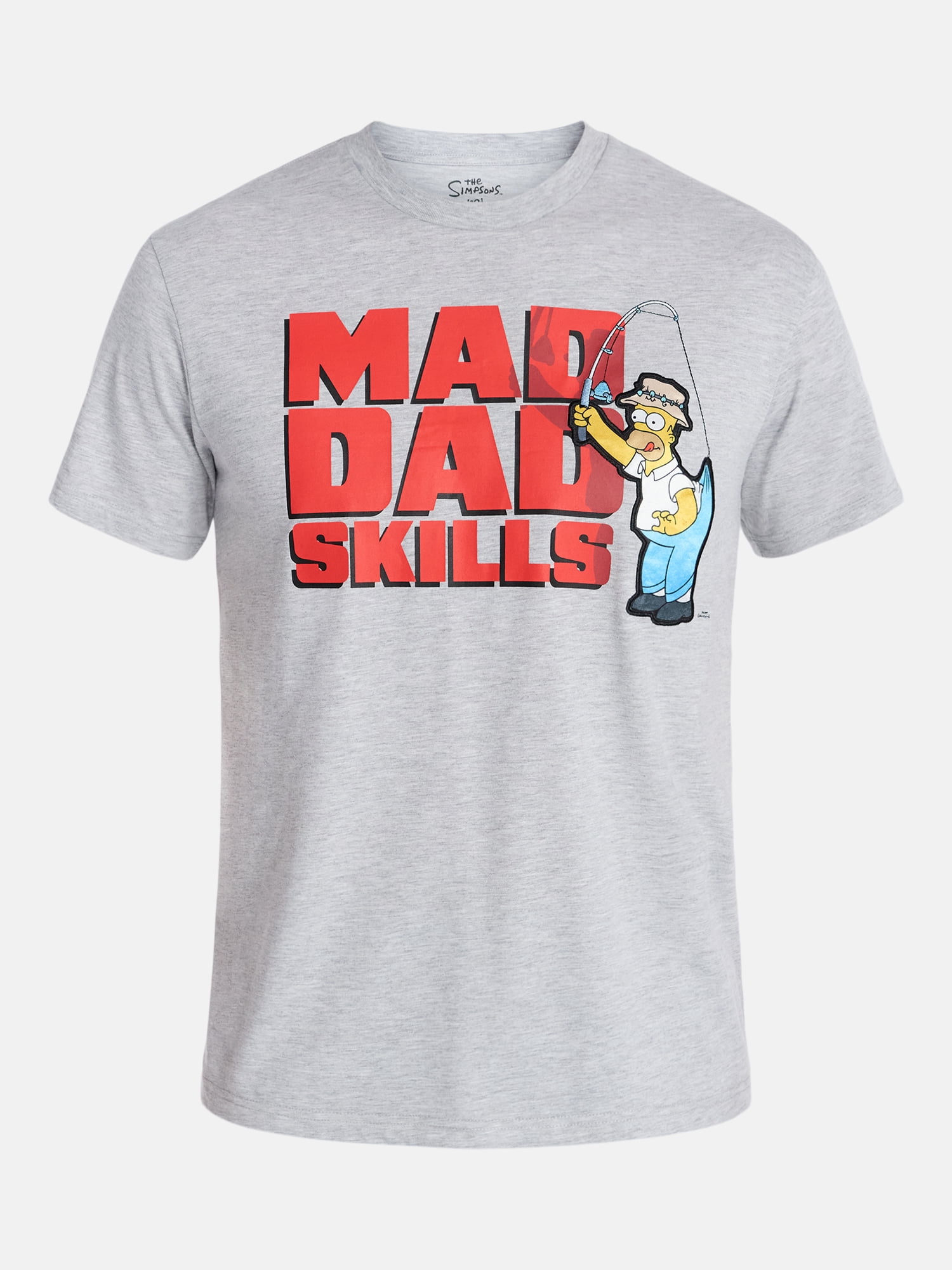The Simpsons, Men's & Big Men's Father's Day Graphic Tee, Mad Dad